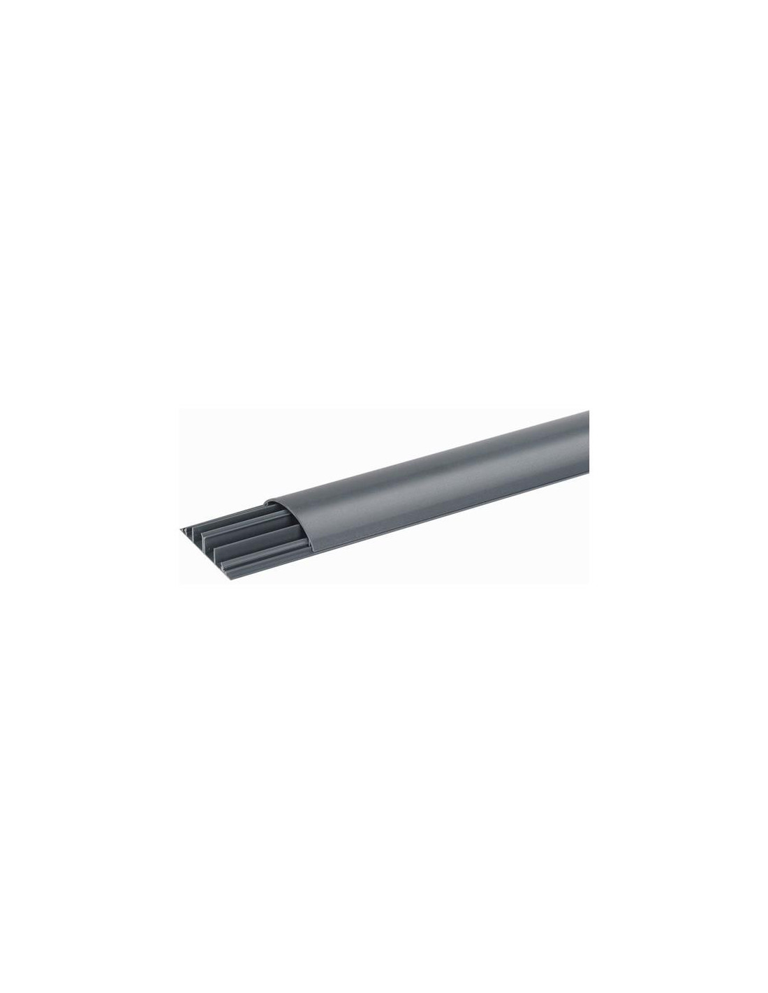 Moulure de sol 92 x 20 mm gris - 4 compartiments