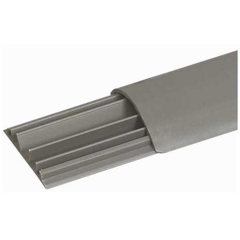 Moulure de sol DLP 50 x 12 mm gris - 3 compartiments Moulure de sol DLP 50 x 12 mm gris - 3 compartiments