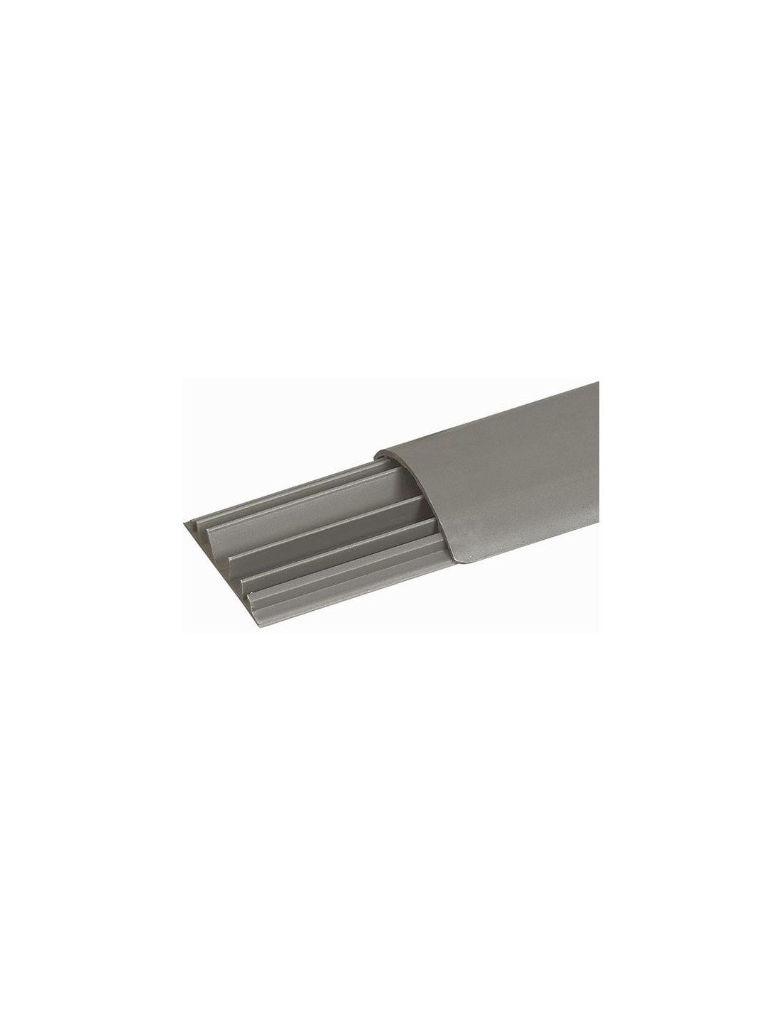 Moulure de sol DLP 50 x 12 mm gris - 3 compartiments