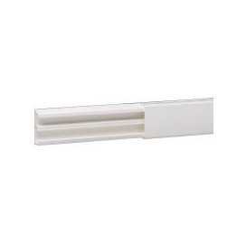 Moulure DLP sect. 32 x 12,5 mm blanc - 2,1 m - avec cloison