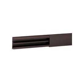 Moulure DLP sect. 32 x 12,5 mm marron - 2,1 m - avec cloison
