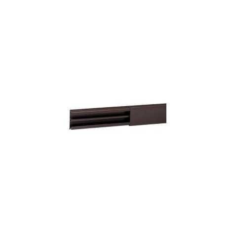 Moulure DLP sect. 32 x 12,5 mm marron - 2,1 m - avec cloison Moulure DLP sect. 32 x 12,5 mm marron - 2,1 m - avec cloison