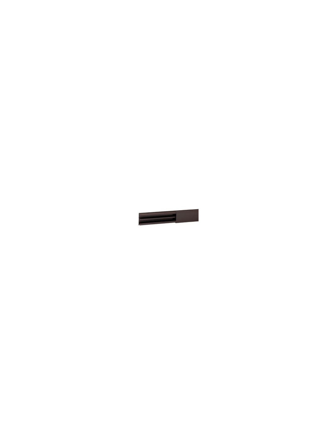 Moulure DLP sect. 32 x 12,5 mm marron - 2,1 m - avec cloison