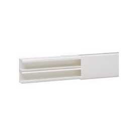 Moulure DLP section 40 x 16 mm blanc - 2,1 m - avec cloison