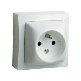 Oteo prise de courant 2 P + T 10/16 A - 250 V - monobloc