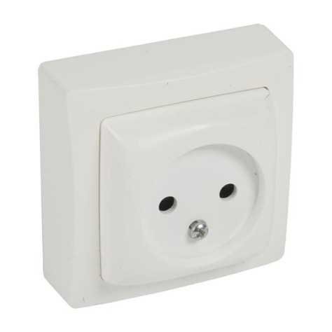 Oteo prise de courant 2 P 10/16 A - 250 V - monobloc Oteo prise de courant 2 P 10/16 A - 250 V - monobloc