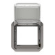 Plexo adaptateur Mosaic 2 modules volet transparent gris