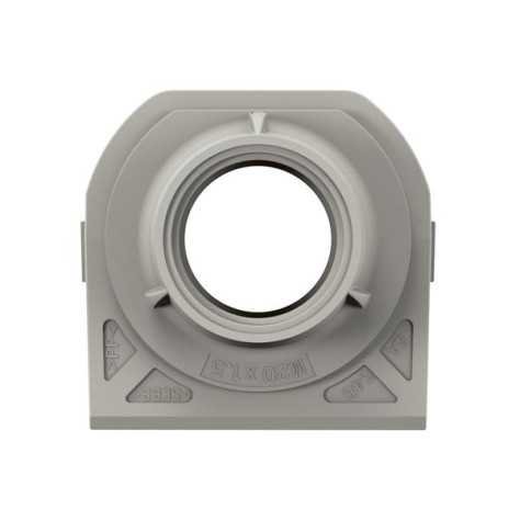 Plexo embout PE 1 entrée ISO20 gris Plexo embout PE 1 entrée ISO20 gris