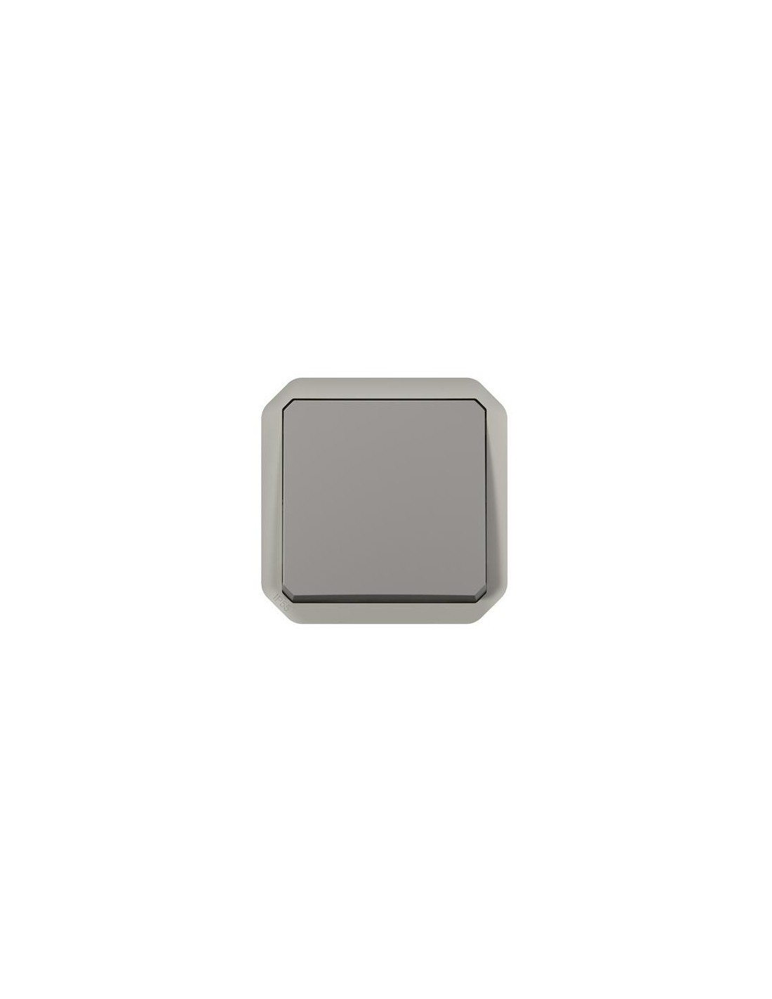 Plexo interrupteur bipolaire lumineux (sans témoins) IP55 IK08 gris