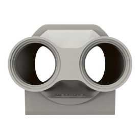 Plexo PE embout 2 entrées ISO20 gris