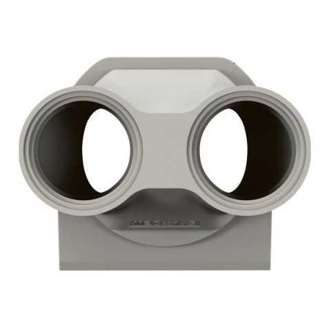 Plexo PE embout 2 entrées ISO20 gris Plexo PE embout 2 entrées ISO20 gris