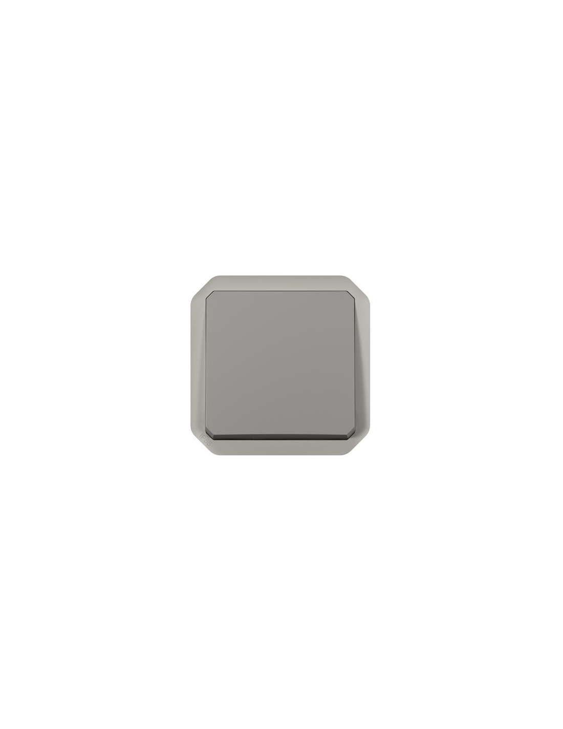Plexo bouton-poussoir NO 10A 250V mécanisme IP55 IK08 gris