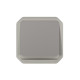 Plexo bouton-poussoir NO lumineux 10A mécanisme IP55 IK08 gris