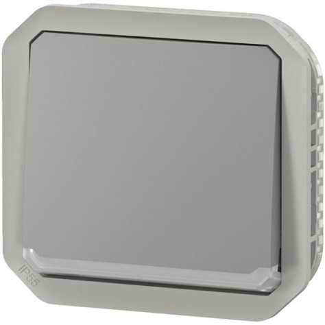 Plexo prise 2P+T bornes à vis mécanisme IP55 IK08 gris Plexo prise 2P+T bornes à vis mécanisme IP55 IK08 gris