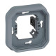 Plexo support plaques 1 poste équipé de griffes IP55 gris