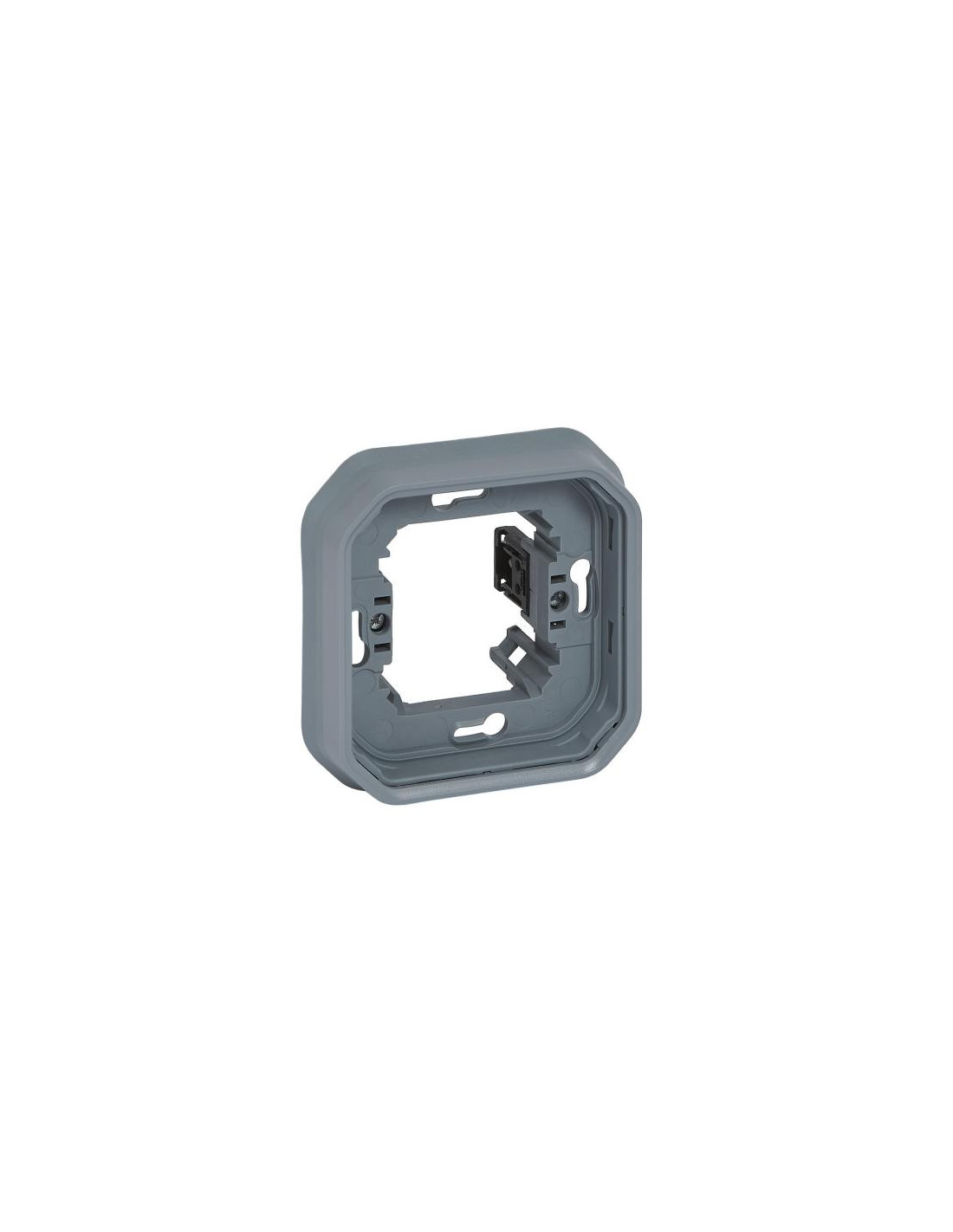 Plexo support plaques 1 poste équipé de griffes IP55 gris