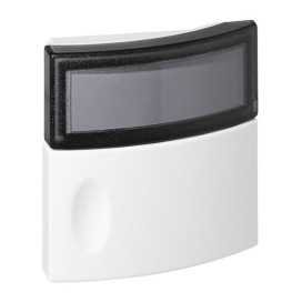 Sonnette Salsa porte-étiquette 24V 2A IP44 IK06 70x70x25mm blanc