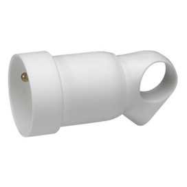 Prolongateur 2P+T + anneau 16A blanc