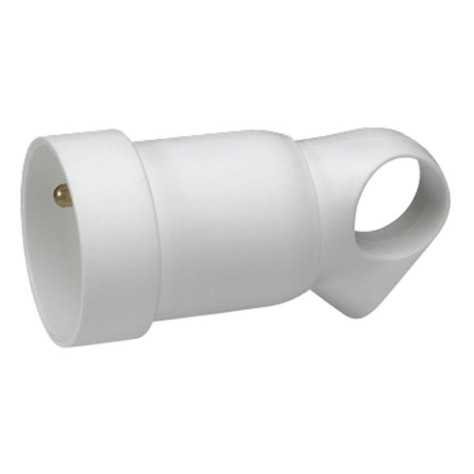 Prolongateur 2P+T + anneau 16A blanc