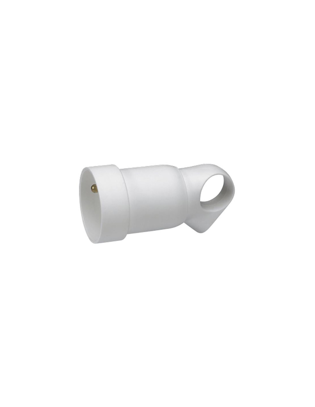 Prolongateur 2P+T + anneau 16A blanc