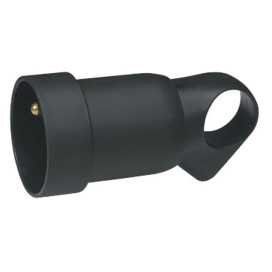 Prolongateur 2P+T + anneau 16A noir