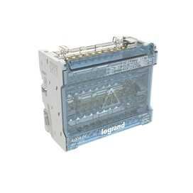 Répartiteur modulaire 4P 40A - 13 connexions à vis - 26kA - 6 modules