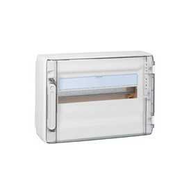 XL³125 coffret en saillie 1 rangée 18 modules porte transparente