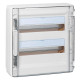 XL³125 coffret en saillie 2 rangées 36 modules porte transparente