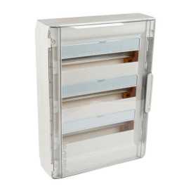 XL³125 coffret en saillie 3 rangées 54 modules porte transparente
