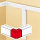 Angle extérieur 85x50mm DLP sans halogènes