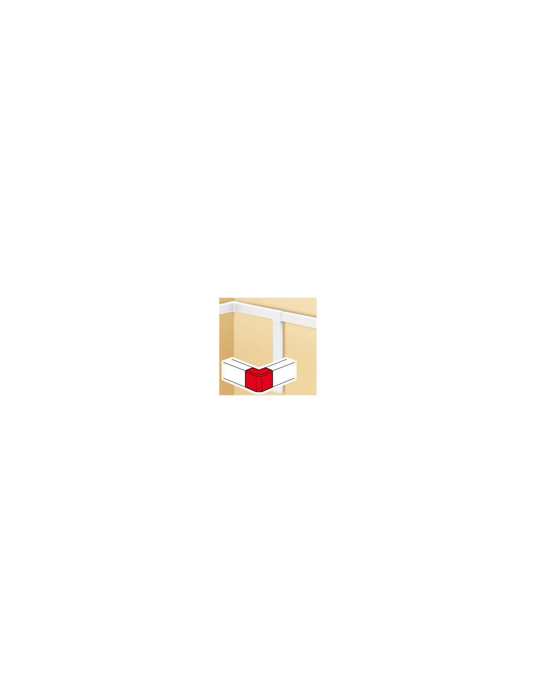 Angle extérieur 85x50mm DLP sans halogènes