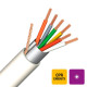 Câble d'alarme blindage global PVC/PVC blanc Eca 6X0,22mm² - R100