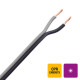 Câble haut-parleur PVC noir/gris intérieur Eca 2X0,75mm² - R100