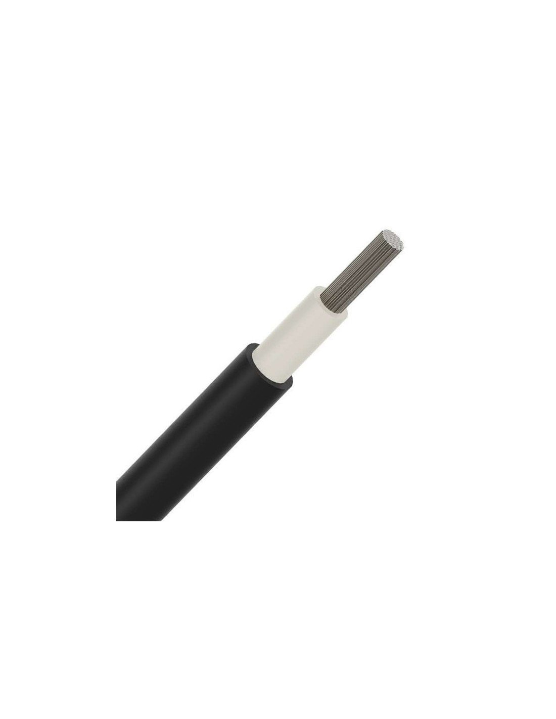 Câble solar installation photovoltaïque TUV souple 1kV Cca s1d2a1 noir 6mm² - R100