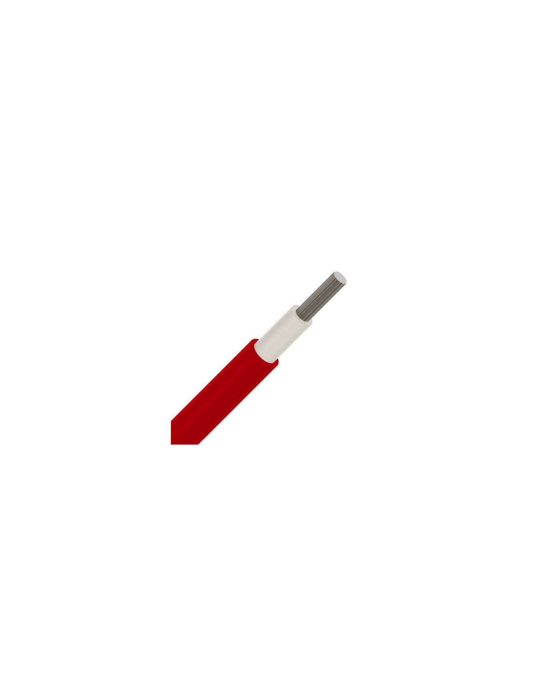 Câble solar installation photovoltaïque TUV souple 1kV Cca s1d2a1 rouge 4mm² - R100