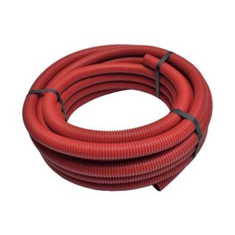 Gaine d'attente rouge 90 - avec tire-fil - R50