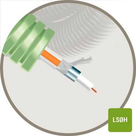 Tube précablé 16mm CCA COAXTRI6 - LSOH - R100