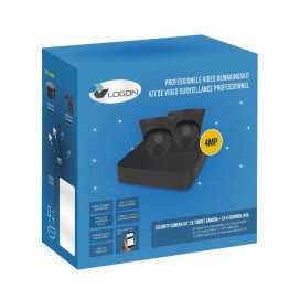 Kit de caméras 2x 4MP tourelle 2.8mm - NVR 4 canaux - noir