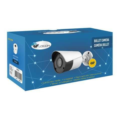 Mini bullet 4MP 2.8mm avec microphone intégré - blanc