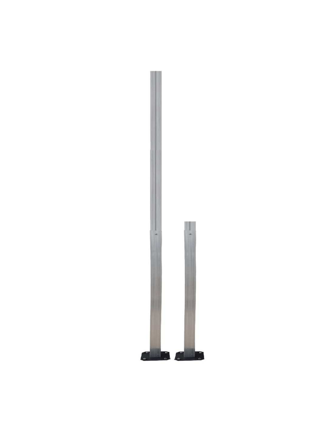 Poteau télescopique Fermé 3m - Ouvert 6m Charge jusqu’à 30kg - Gris