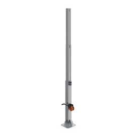 Poteau télescopique Fermé 2m - Ouvert 4m Charge jusqu’à 30kg - Gris