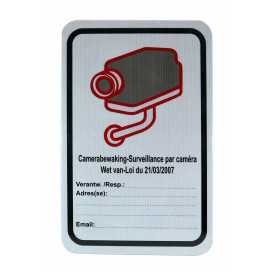 Plaque en Aluminium Loi (21/03/2007) Réfléchissante UV - 60x40cm 2 sets Incl. support latéral