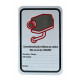 Plaque en Aluminium Loi (21/03/2007) Réfléchissante UV - 30x20cm 2 sets Incl. support latéral