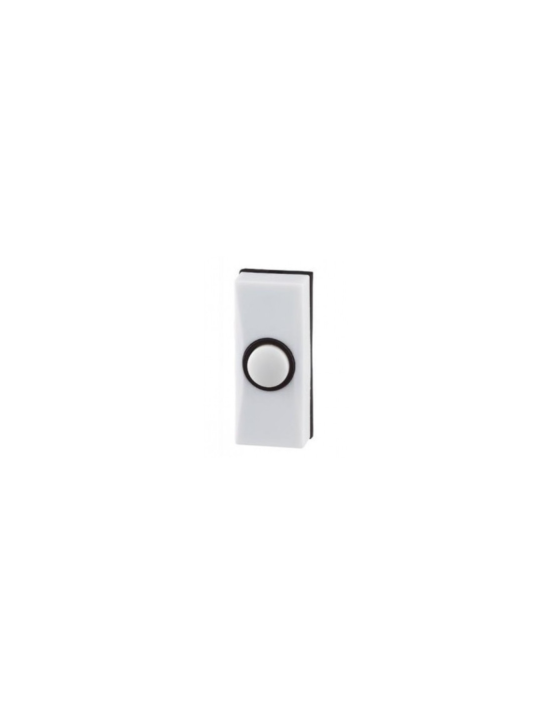 Bouton poussoir 8V 1A blanc, avec bouton poussoir blanc