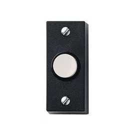 Bouton poussoir 8V 1A noir, avec bouton poussoir blanc