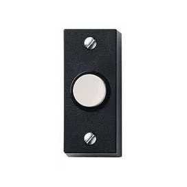 Bouton poussoir 8V 1A noir, avec bouton poussoir blanc