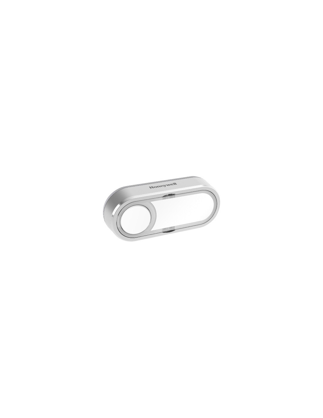 Bouton RF horizontal gris + porte-étiquette compact