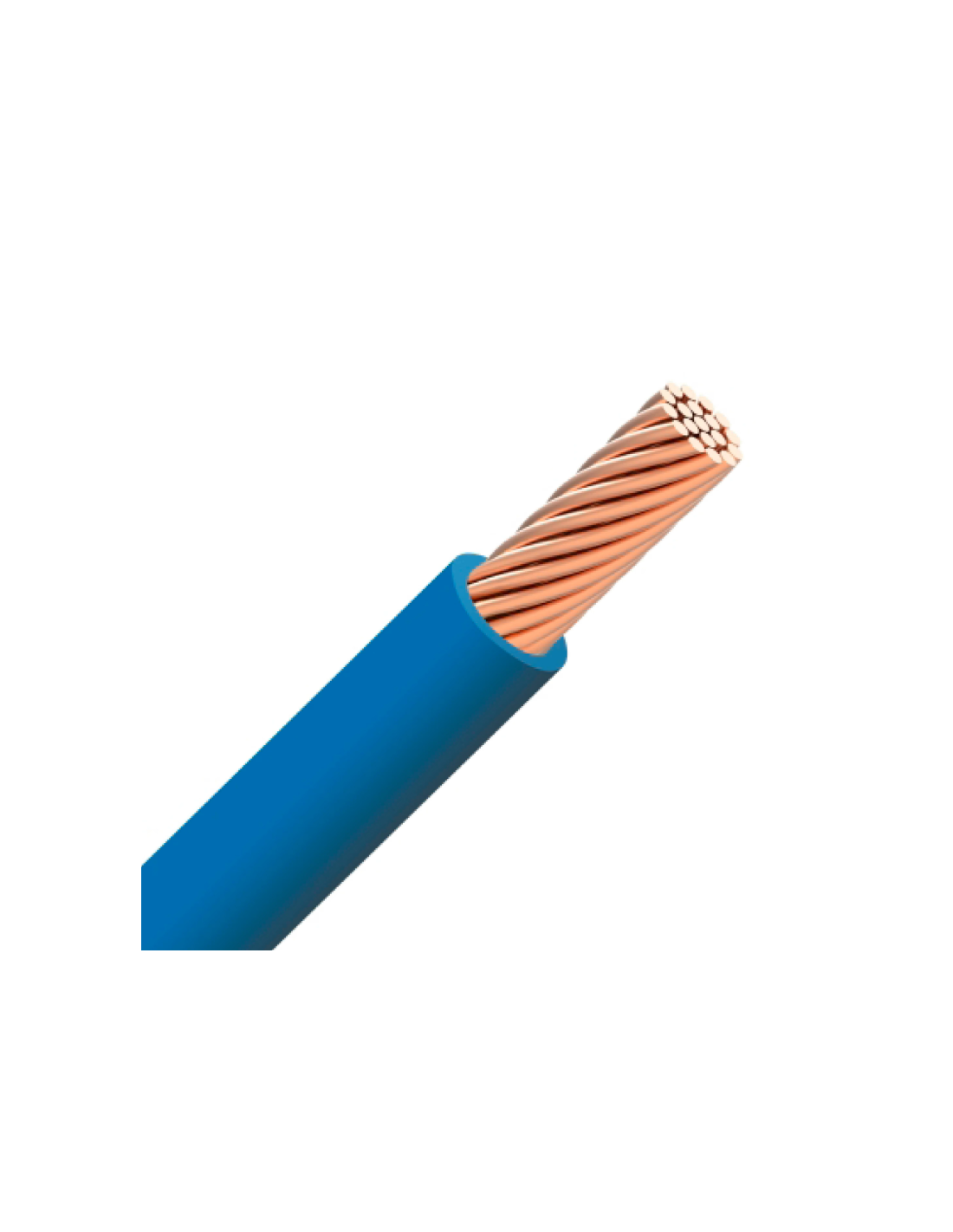 VOB cablé H07V-R ECA 25mm² - Bleu (au mètre)