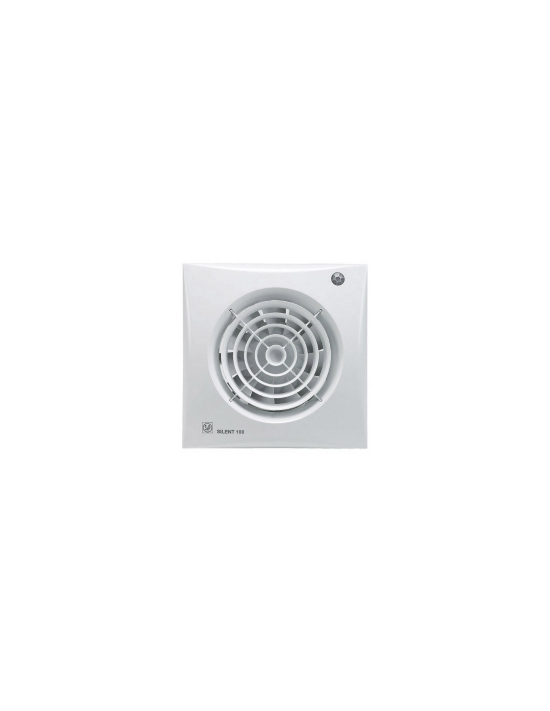 Extracteur d'air pour SDB/WC SILENT - 95m³/h - TEMPOR. REGLABLE - DETECTEUR PRESENCE