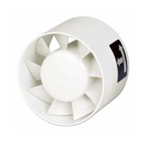 Extracteur d'air pour gaine - 230V - 2500rpm - 13W - Ø100mm - 110m³/h - 40dB(A)